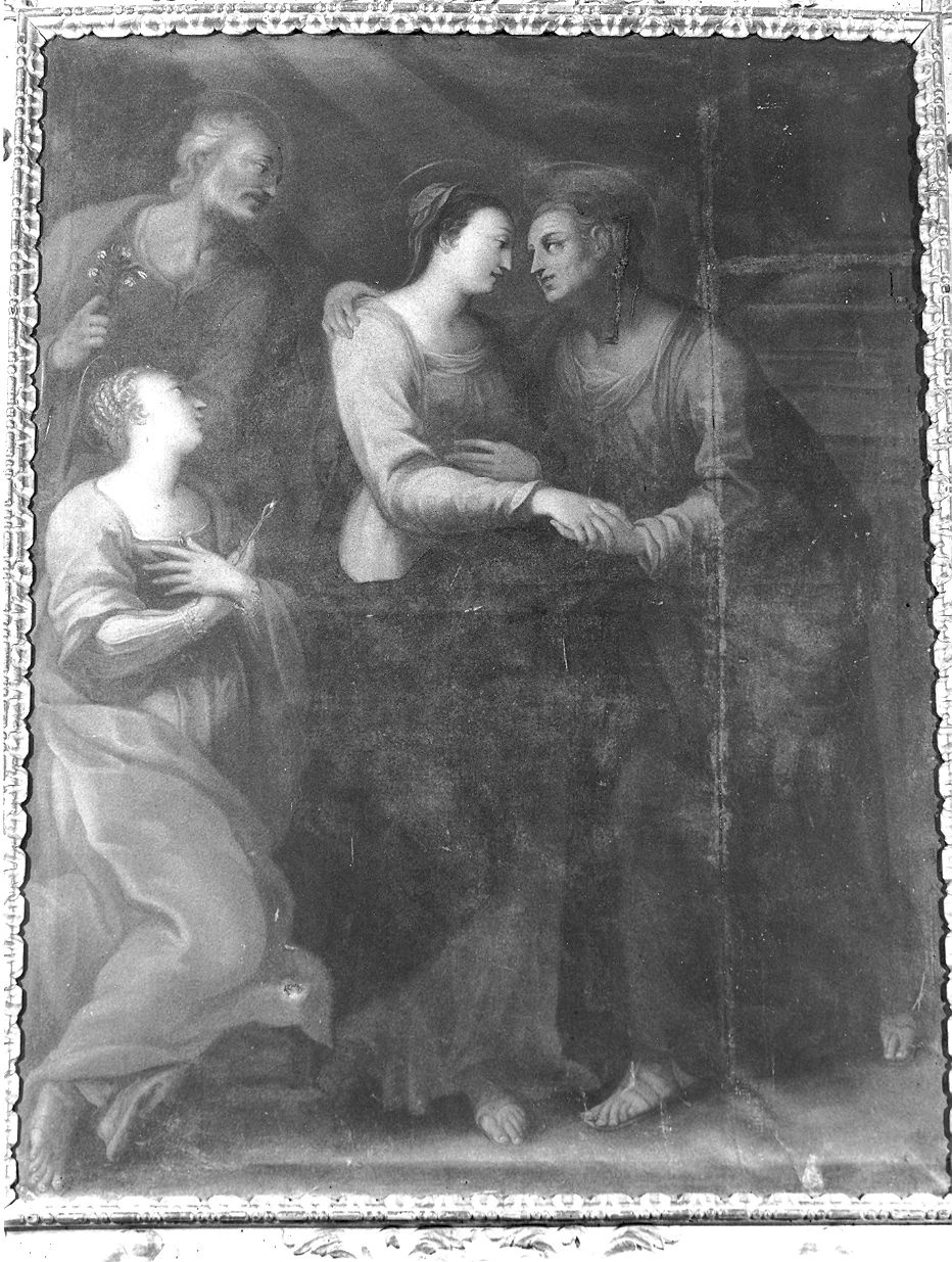 Visitazione coi Santi Giuseppe e Apollonia (dipinto) - ambito parmense (metà sec. XVII)