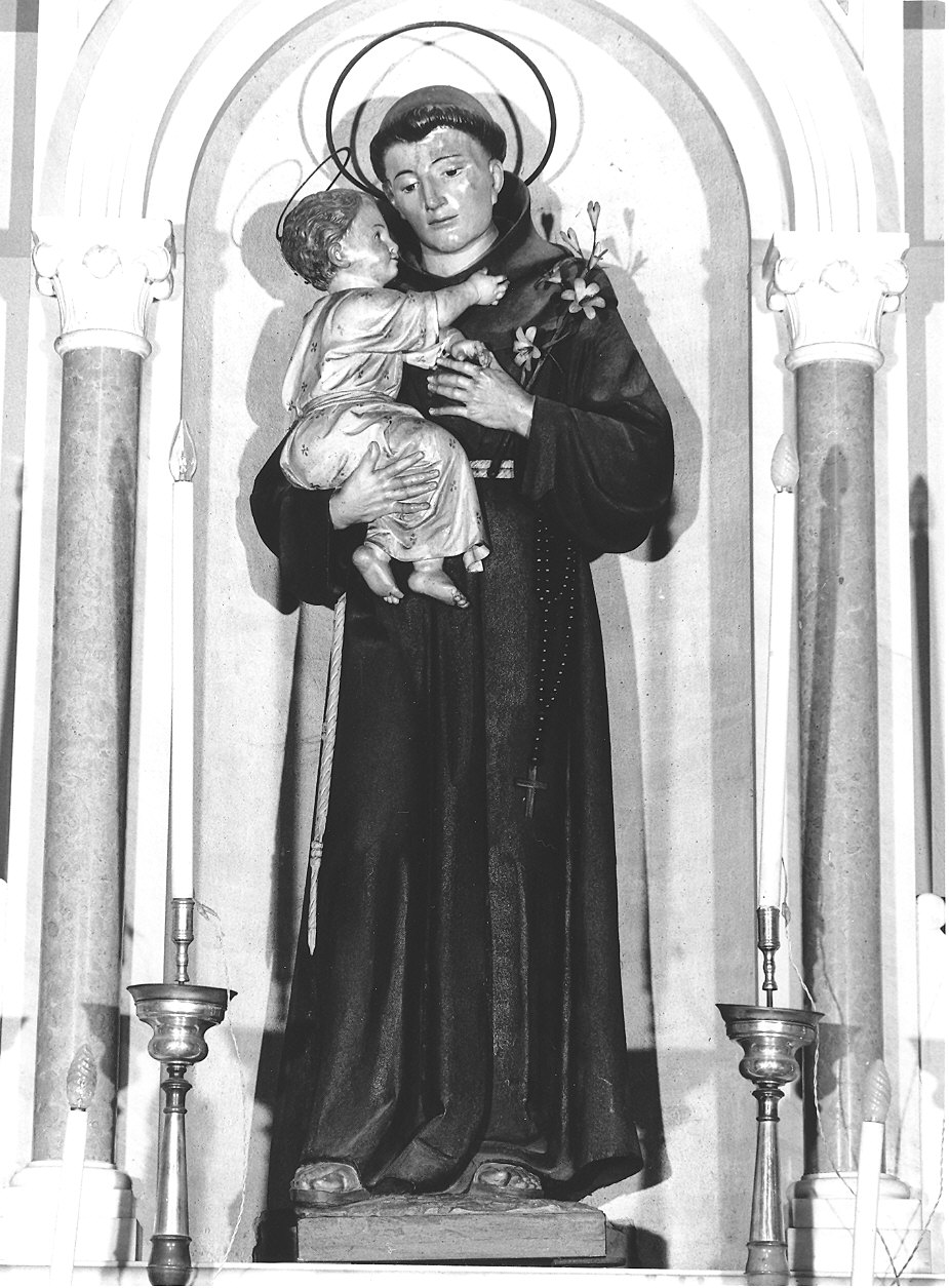 Sant'Antonio da Padova con il bambino (statua) - ambito parmense (sec. XX)