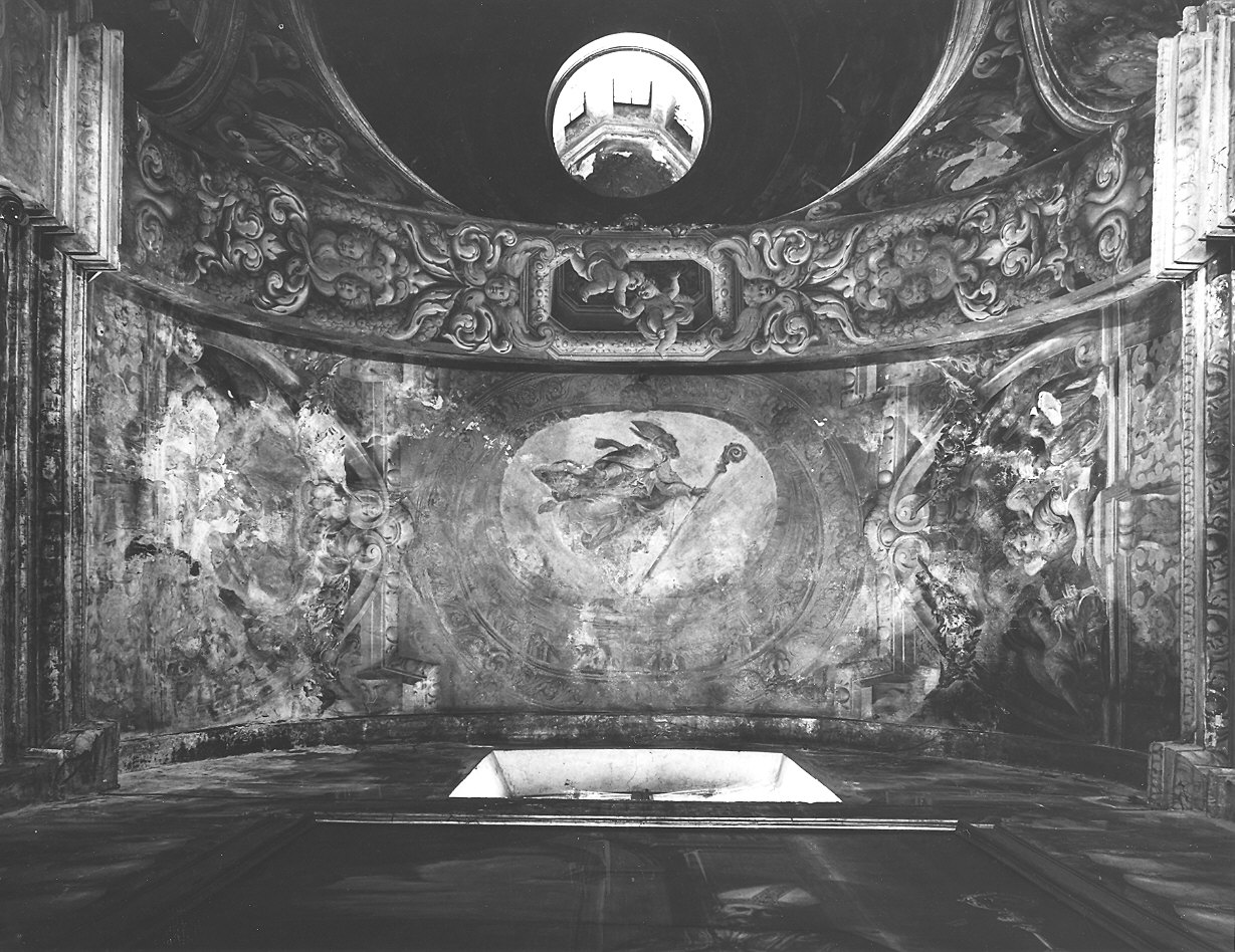 Vedute prospettiche e angeli/ santi (decorazione pittorica, ciclo) di Galletti Filippo Maria, Baratta Alessandro (seconda metà sec. XVII)