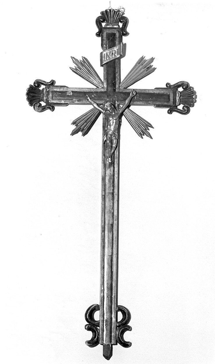 croce d'altare, frammento - ambito parmense (sec. XIX)