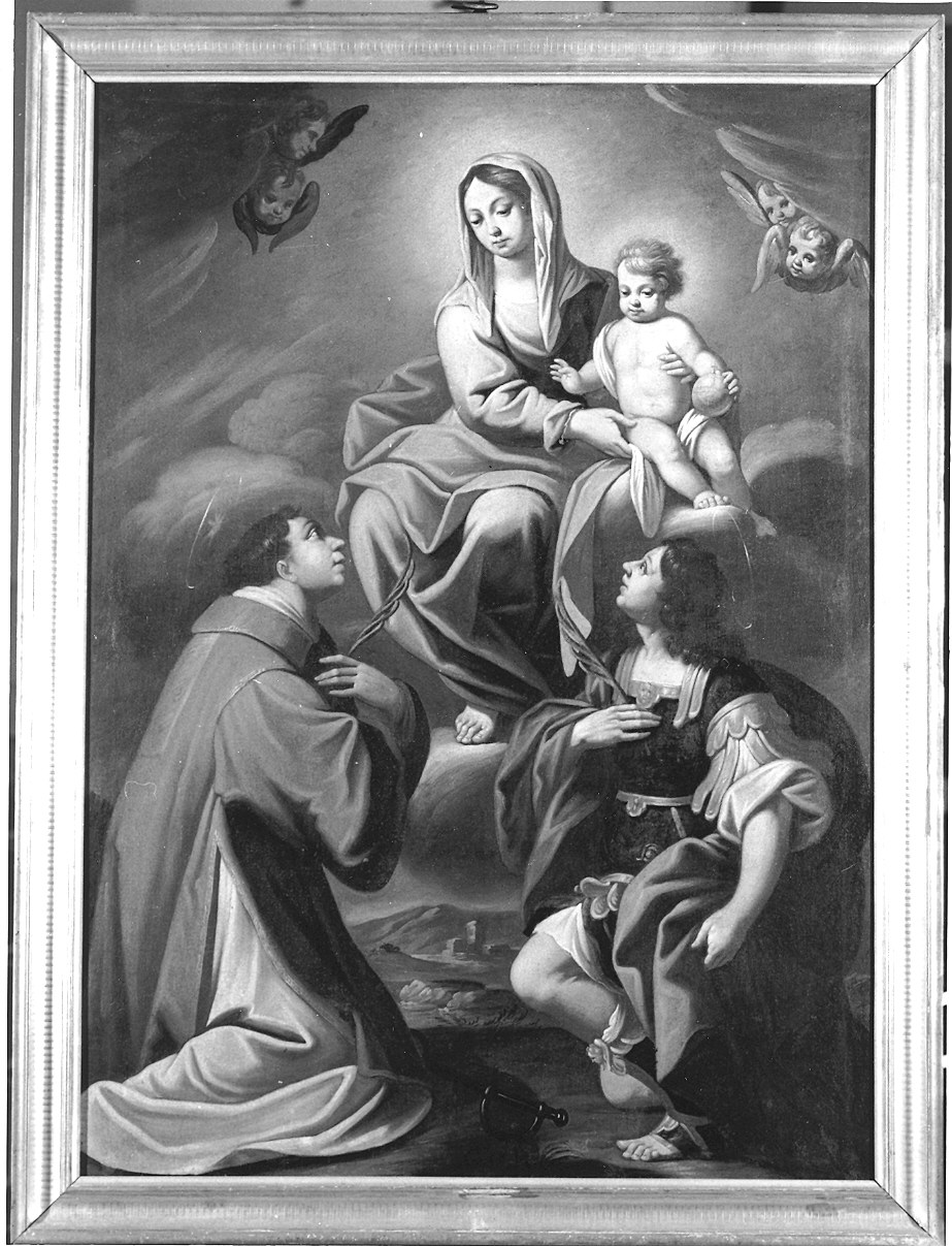 Madonna con Bambino e i Santi Fermo e Leonardo (dipinto) - ambito parmense (seconda metà sec. XVII)