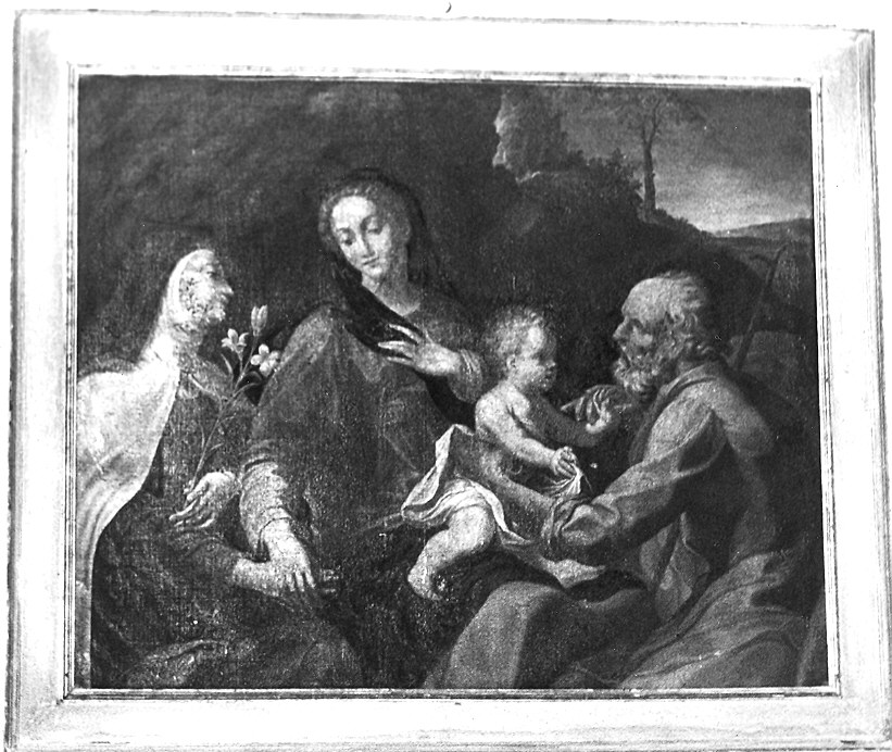 Sacra Famiglia con Santa Teresa (dipinto) - ambito parmense (fine/inizio secc. XVI/ XVII)