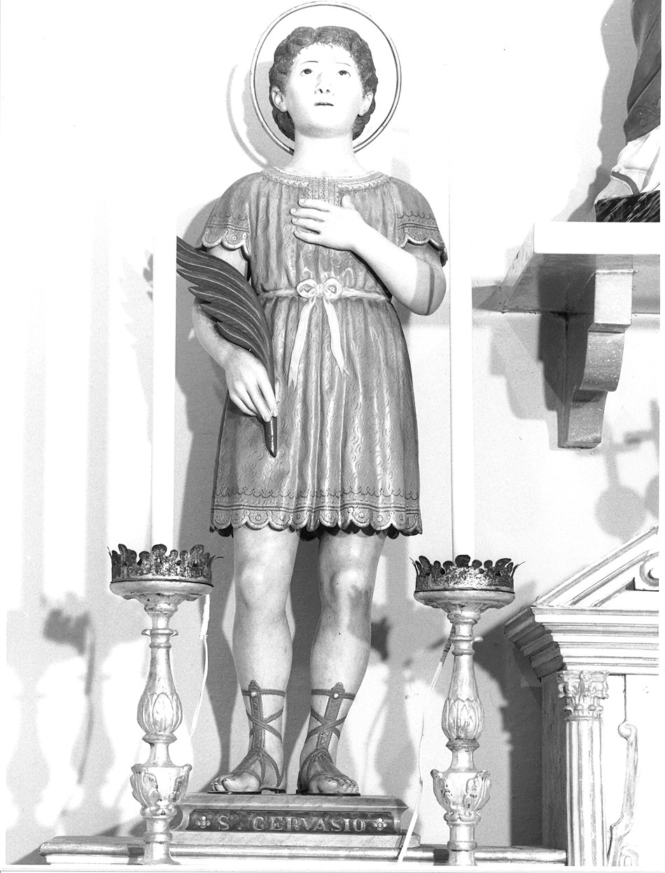San Gervaso//San Protaso (statua, coppia) - produzione parmense (fine/inizio secc. XIX/ XX)