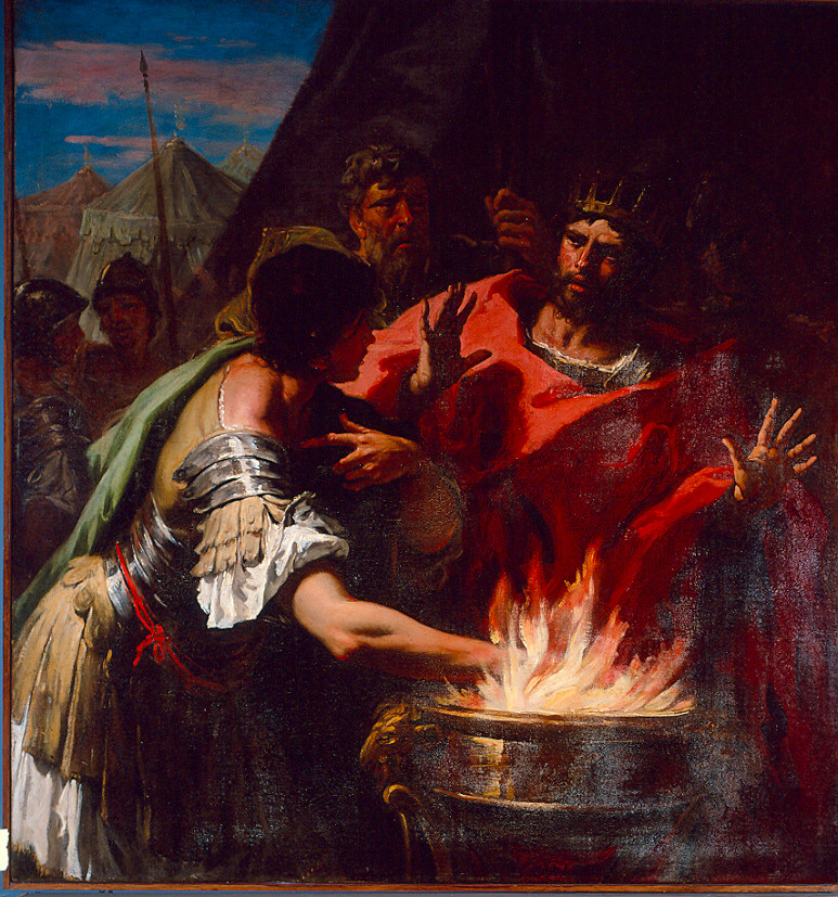 Sacrificio di Muzio Scevola (dipinto) di Ricci Sebastiano (fine sec. XVII)