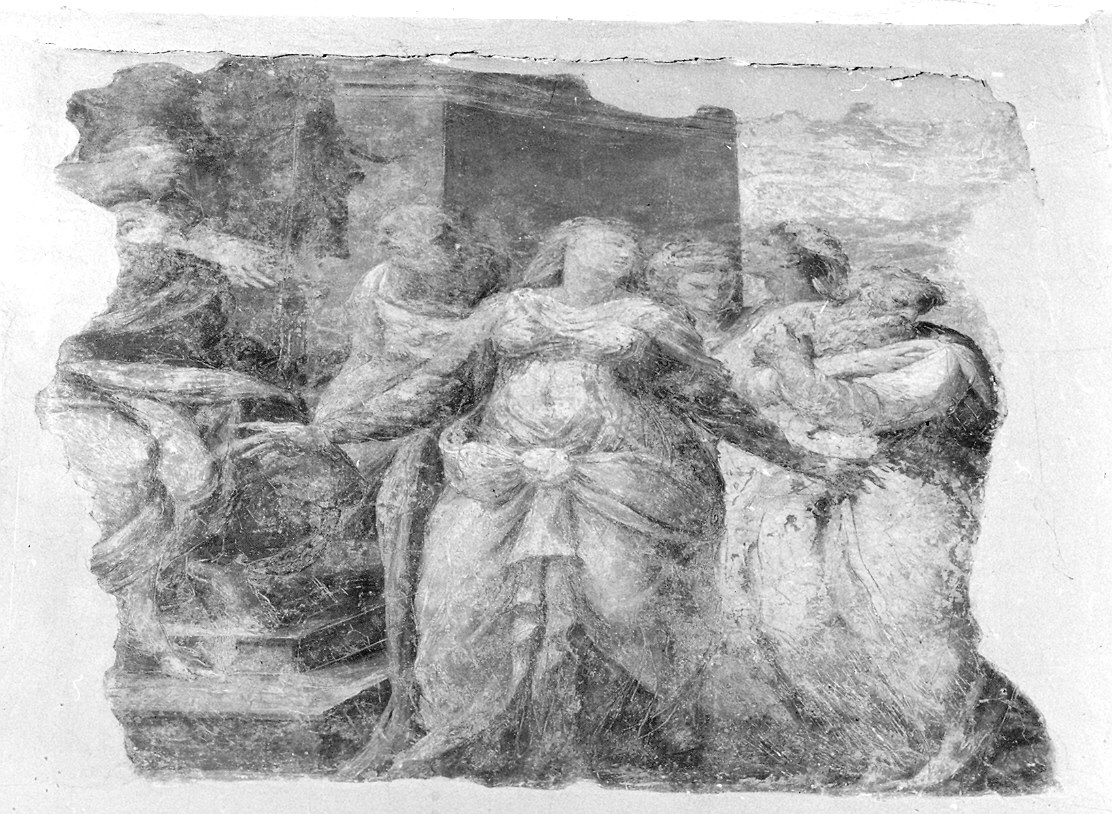 dipinto, frammento di Zanguidi Jacopo detto Bertoja (attribuito) (sec. XVI)