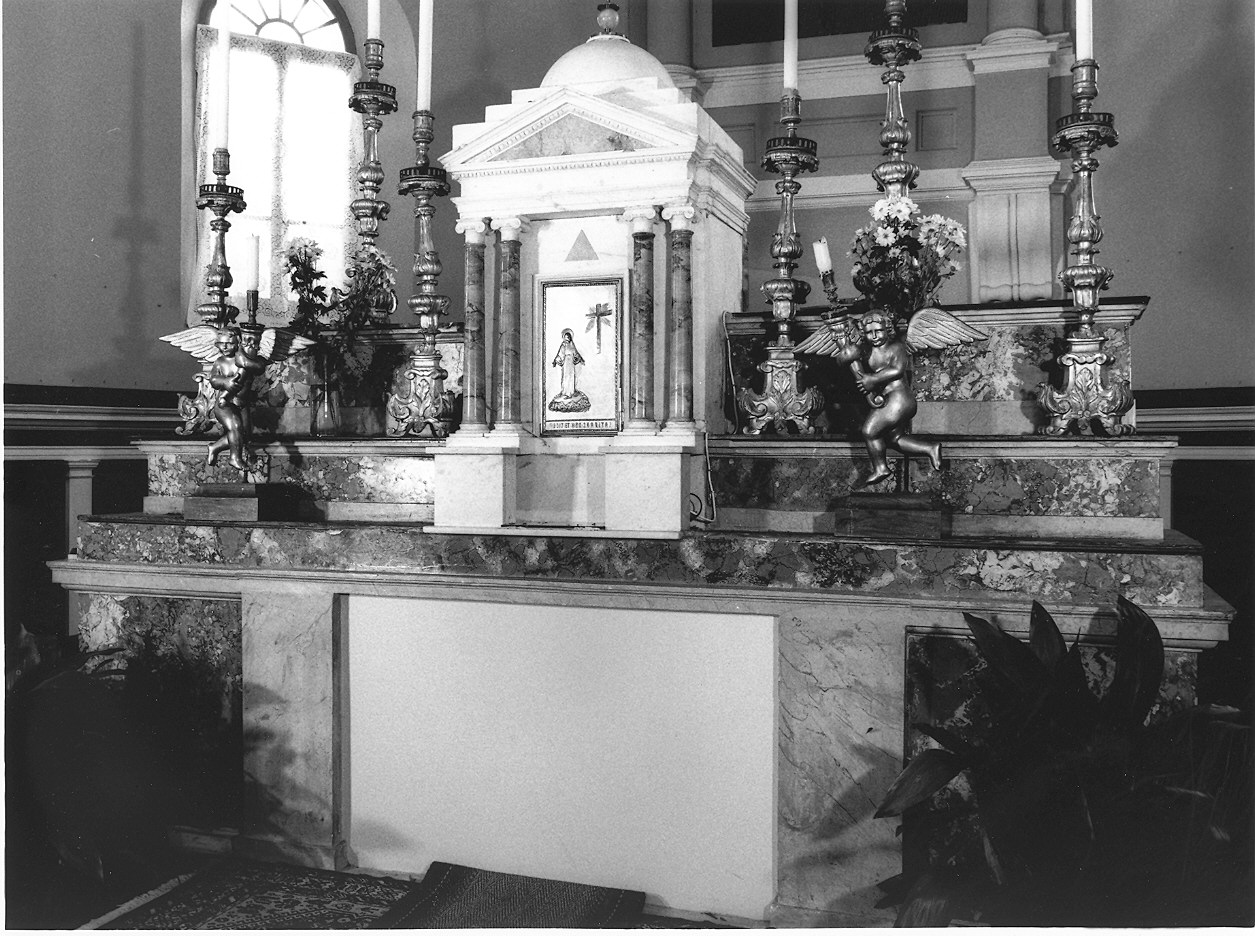 altare maggiore di Bianchi Luigi (attribuito) (sec. XIX)