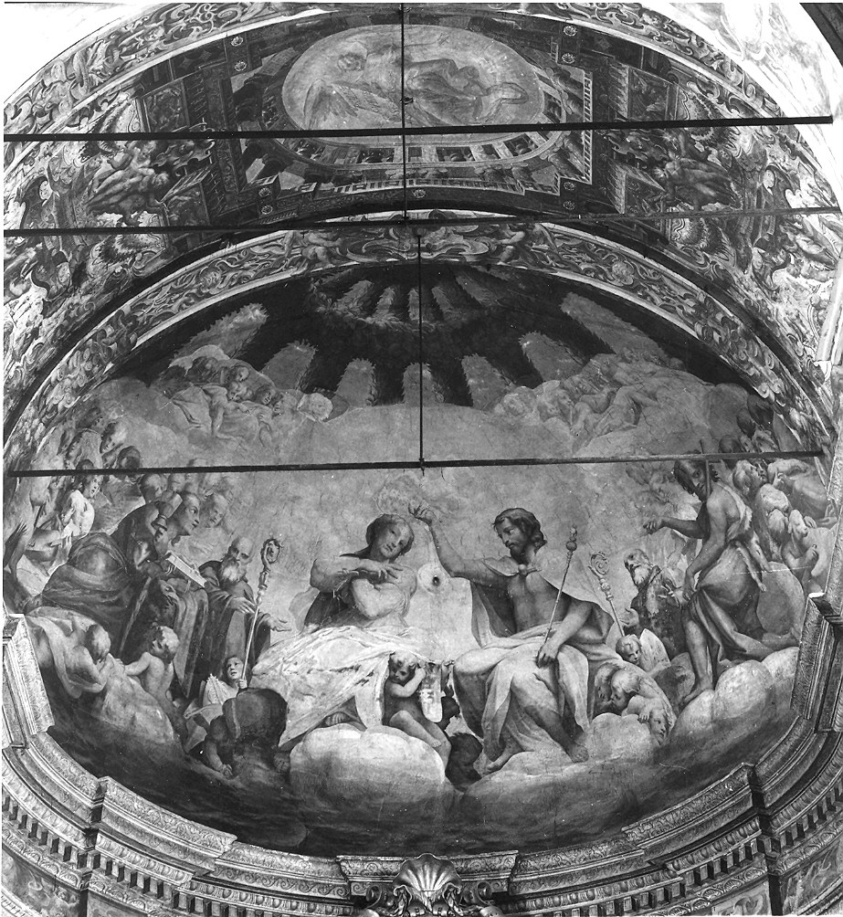 incoronazione di Maria Vergine (dipinto) di Aretusi Cesare (sec. XVI)