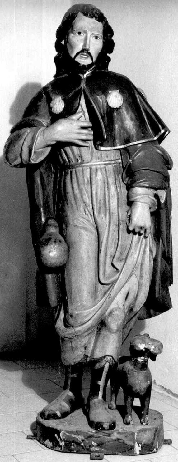 San Rocco (statua) - ambito parmense (prima metà sec. XIX)