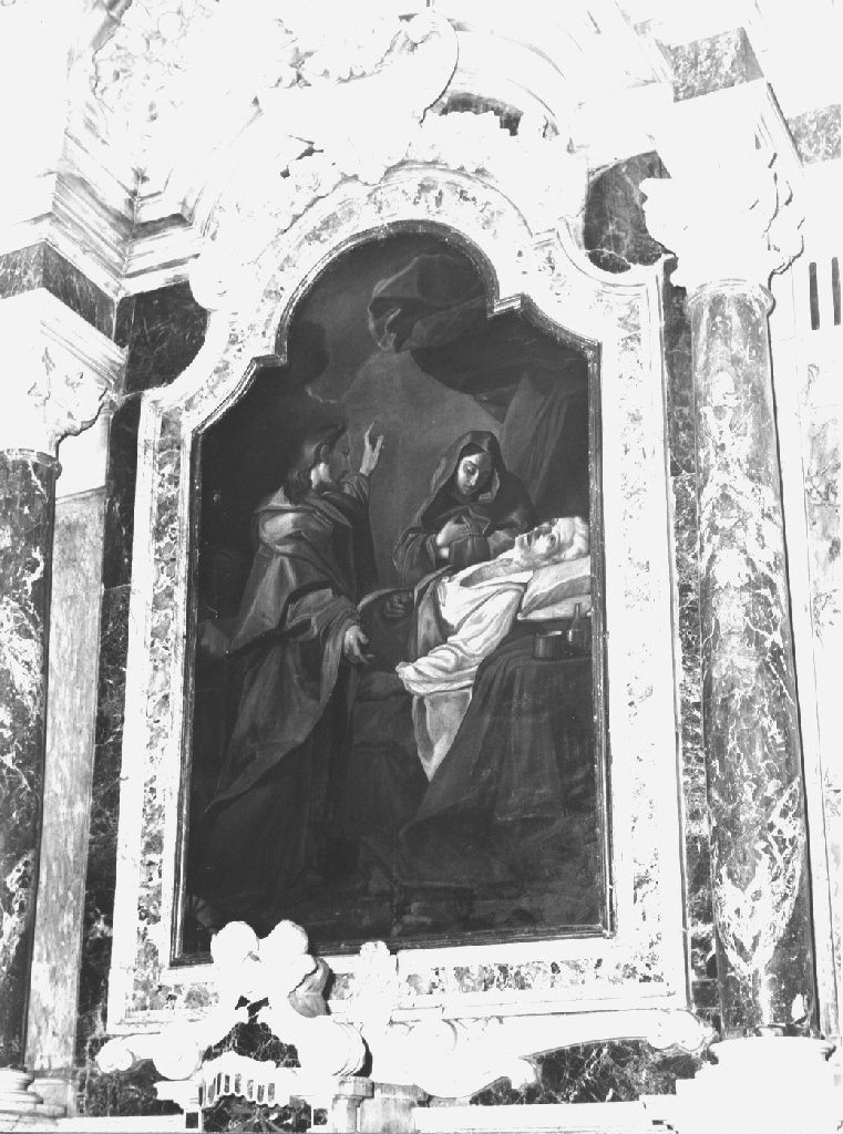 morte di San Giuseppe (dipinto, elemento d'insieme) di Bertinelli Angelo (sec. XIX)