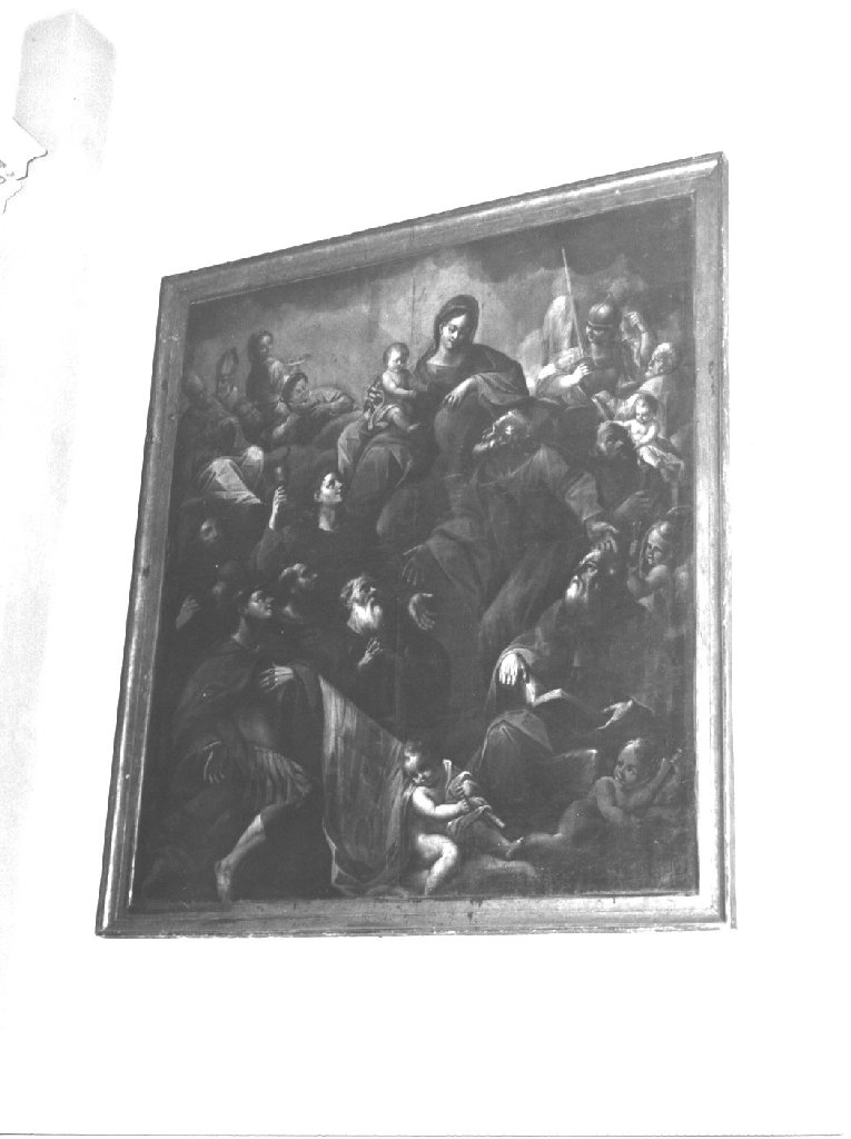 Madonna con Bambino e Santi (dipinto) di Bernabei Alessandro (cerchia) (primo quarto sec. XVII)