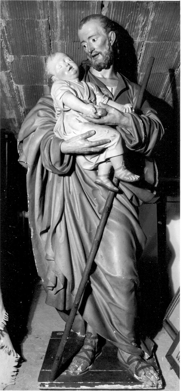 San Giuseppe e Gesù Bambino (statua) di Ditta Graziani (sec. XIX)