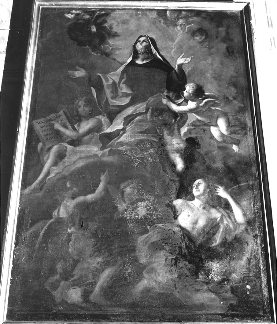 Santa Francesca Romana (dipinto) di Delle Piane Giovanni Maria detto Molinaretto (sec. XVIII)