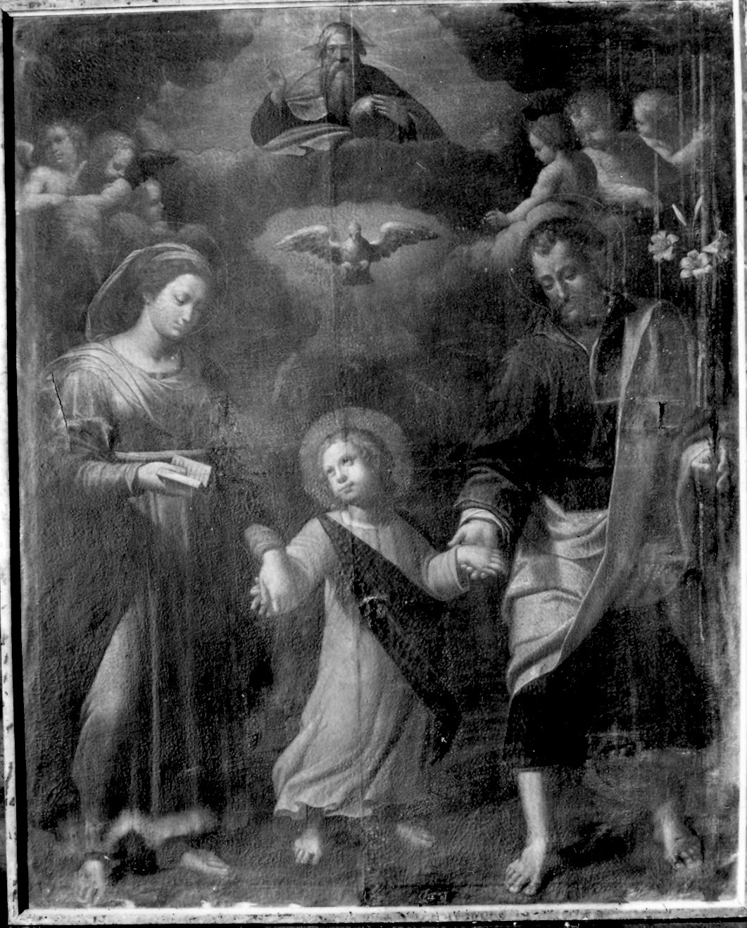 Sacra Famiglia (dipinto) di Camia Orazio (attribuito) (inizio sec. XVII)