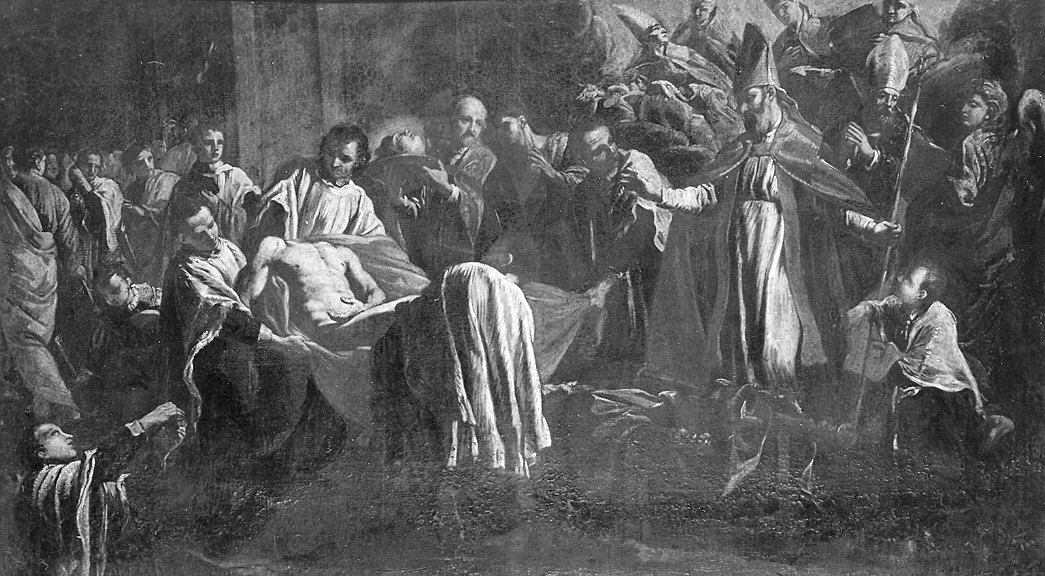 ritrovamento del corpo di Sant'Antonino (dipinto) di De Longe Robert detto Fiammingo (sec. XVII)
