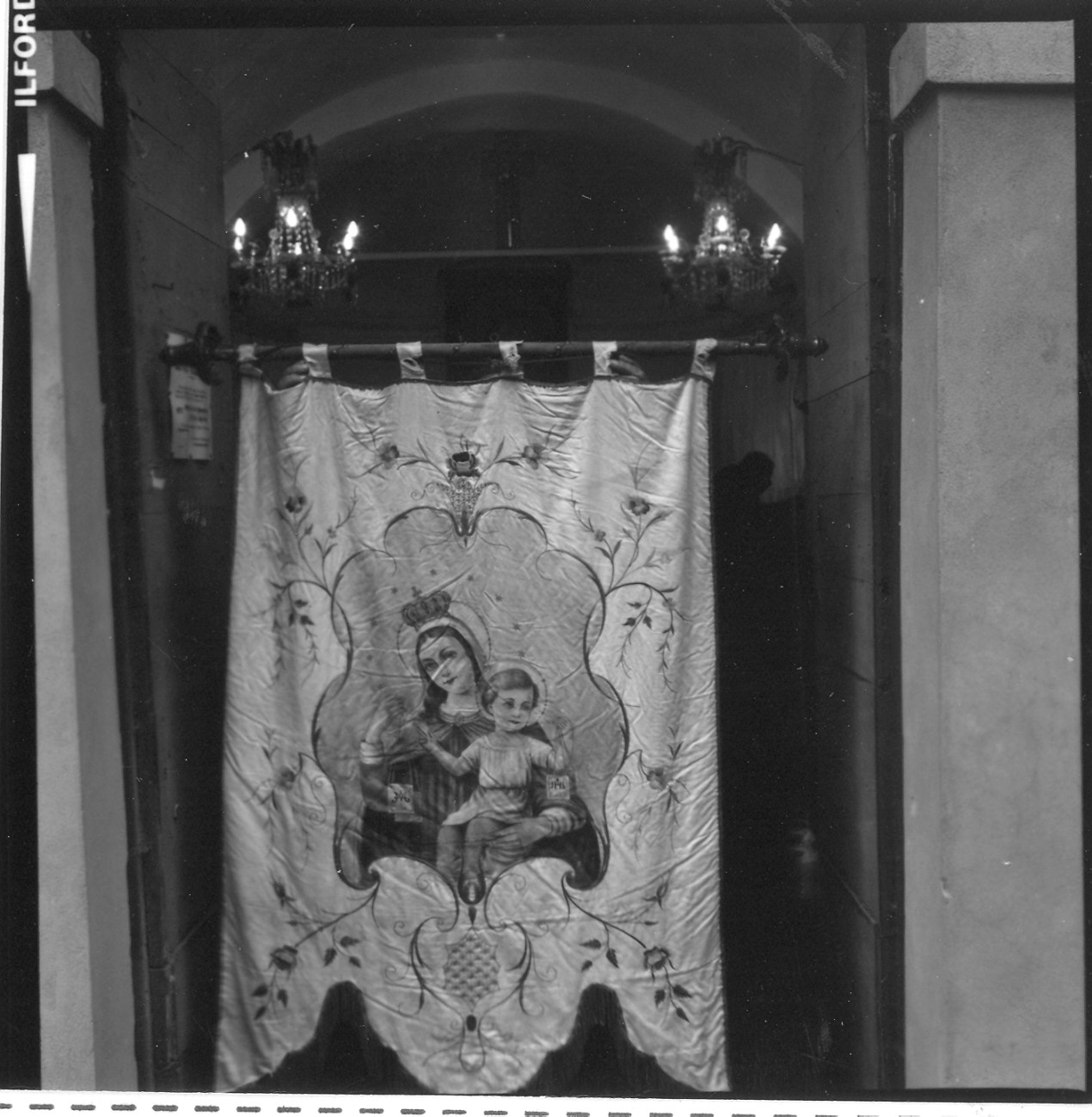 Madonna del Carmelo (stendardo processionale) - manifattura italiana (?) (sec. XIX)