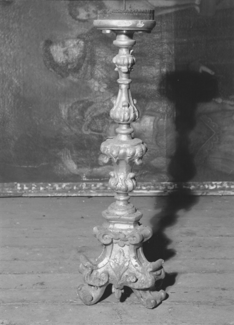 candeliere d'altare - bottega parmense (fine sec. XVIII)