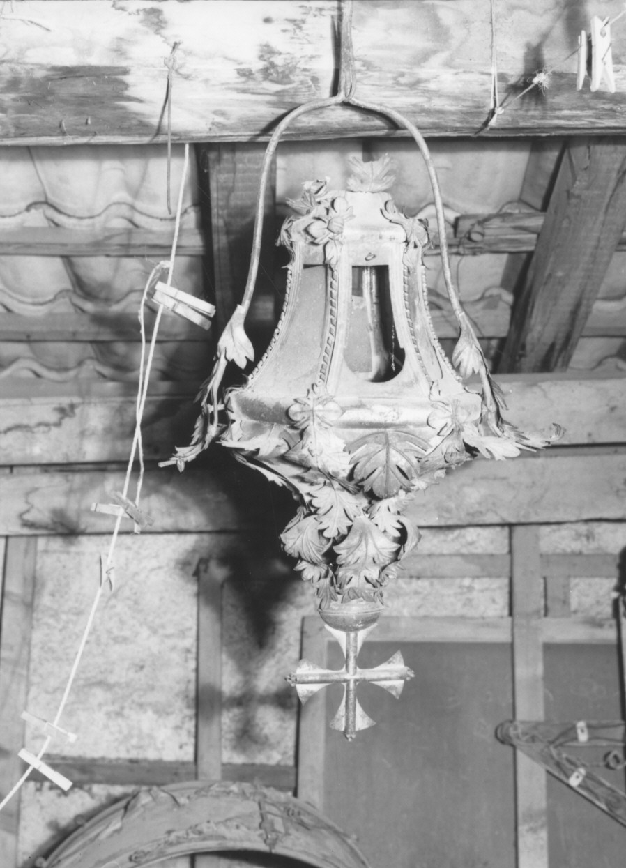 lanterna processionale, serie - bottega parmense (seconda metà sec. XVIII)