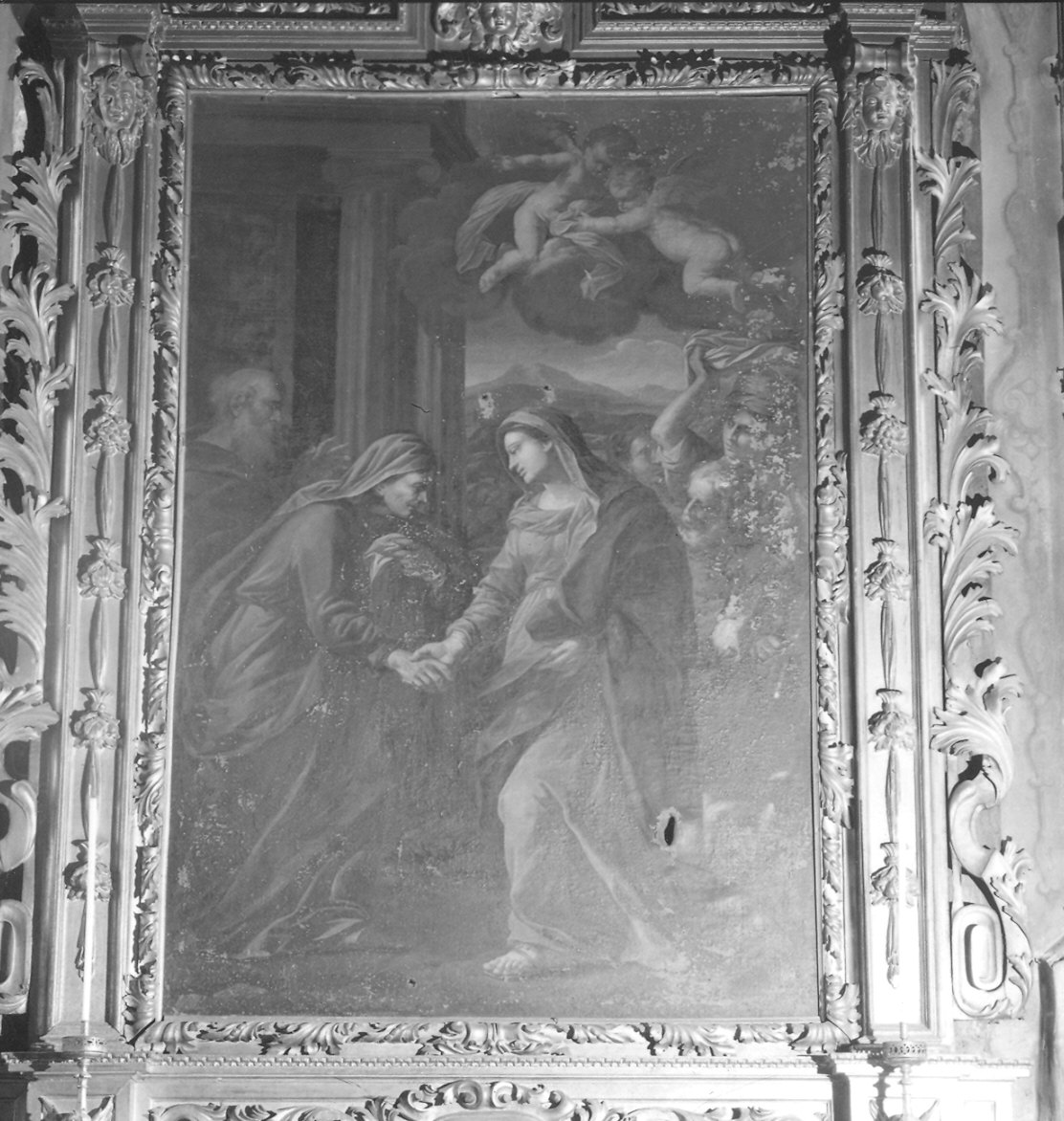 La Visitazione (pala d'altare) di Monti Francesco detto Brescianino (ultimo quarto sec. XVII)