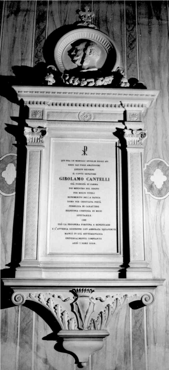 monumento funebre - a edicola - bottega parmense (ultimo quarto sec. XIX)