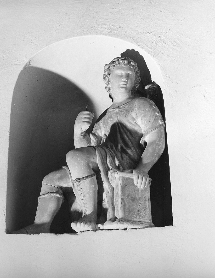 angelo reggicandelabro (statua) - bottega parmense (sec. XVI)