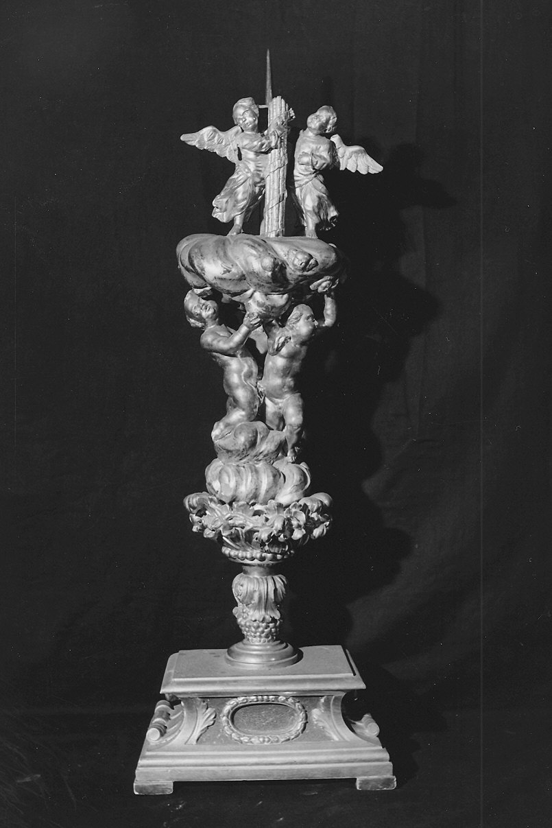 candelabro - a statua - bottega parmense (seconda metà sec. XVIII)