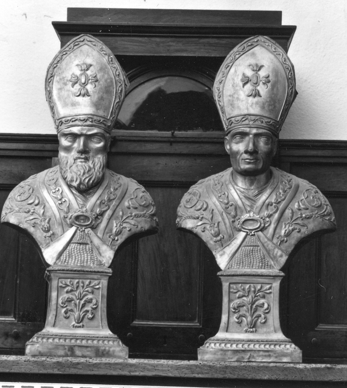 vescovi (reliquiario - a busto, insieme) - ambito piacentino (inizio sec. XIX)