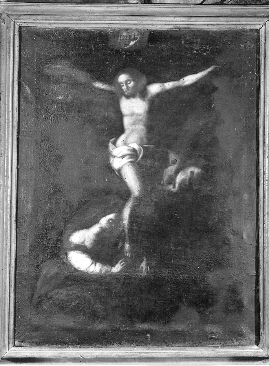 Cristo Crocifisso e Maria Maddalena (dipinto) - ambito Italia settentrionale (sec. XVII)