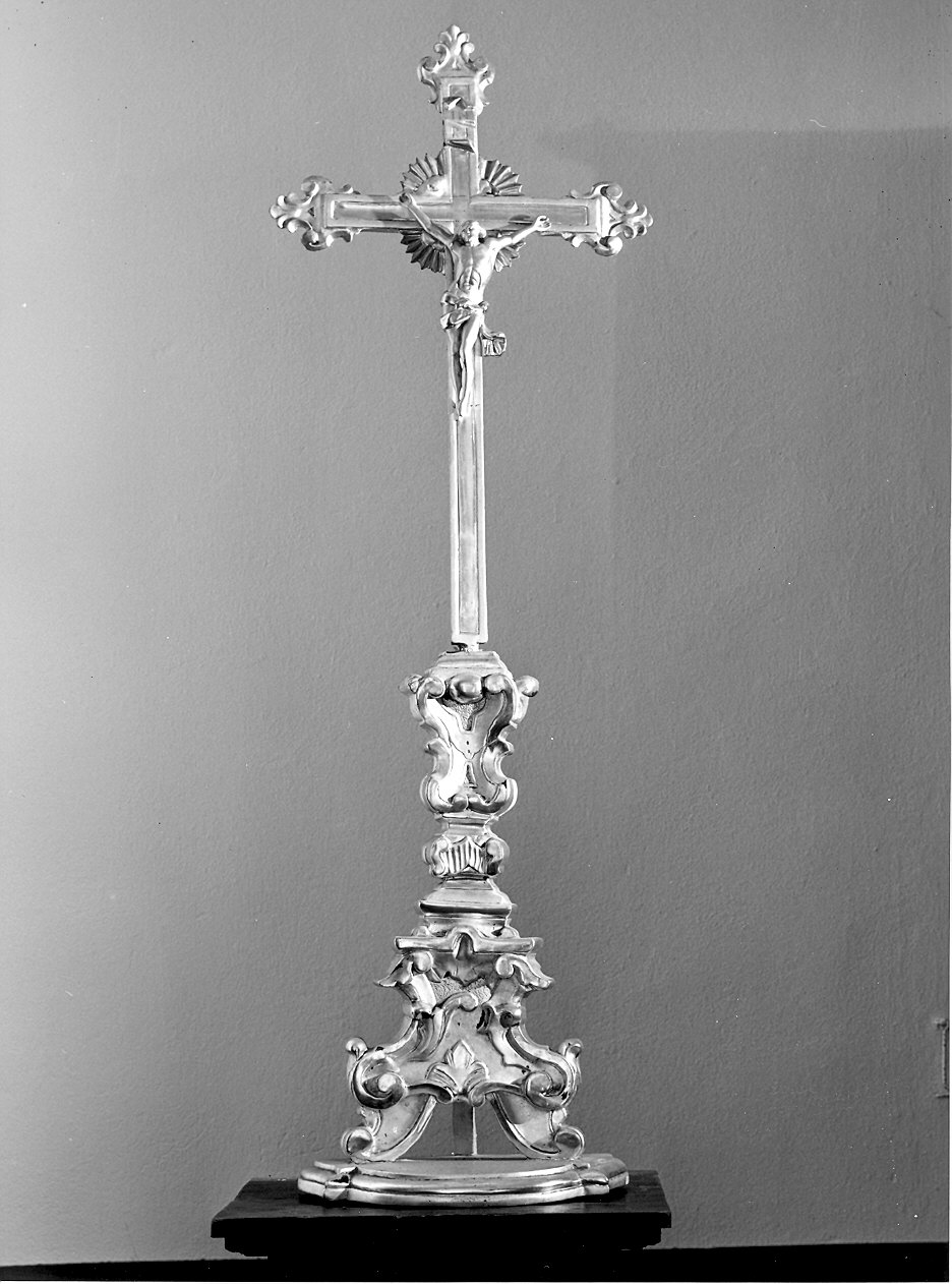 croce d'altare - ambito piacentino (seconda metà sec. XVIII)