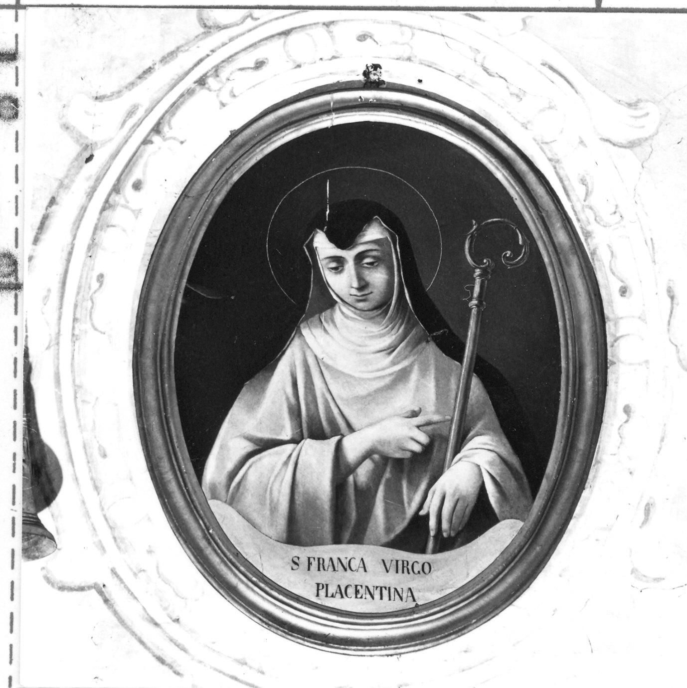 Santa Franca da Vitalta (dipinto) di Ghittoni Francesco (fine sec. XIX)