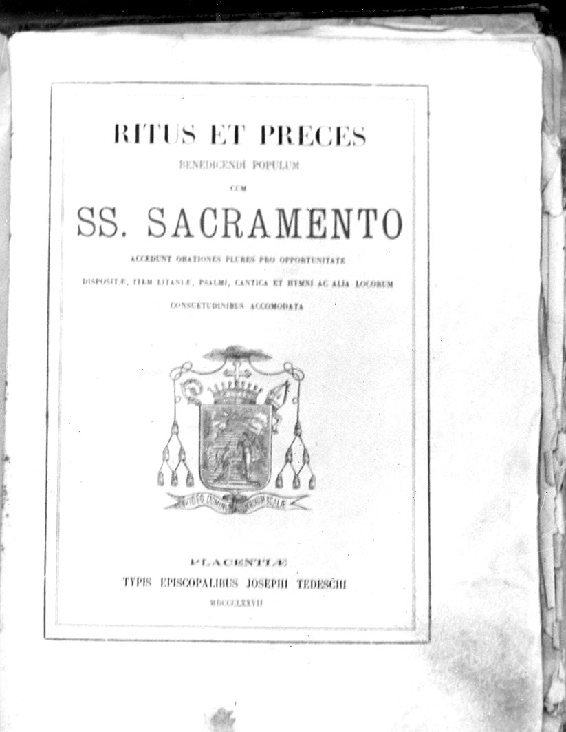 coperta di libro liturgico - ambito piacentino (sec. XIX)