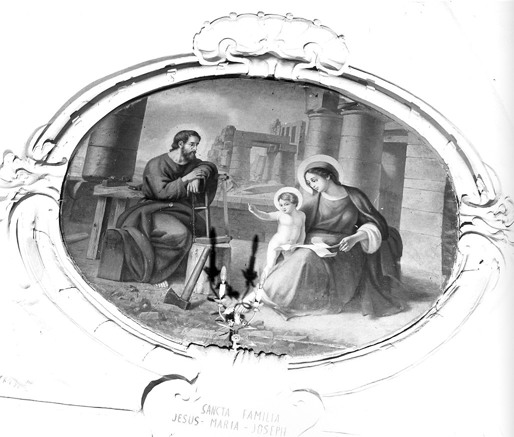 Sacra Famiglia (dipinto) di Perinetti Emilio (sec. XX)