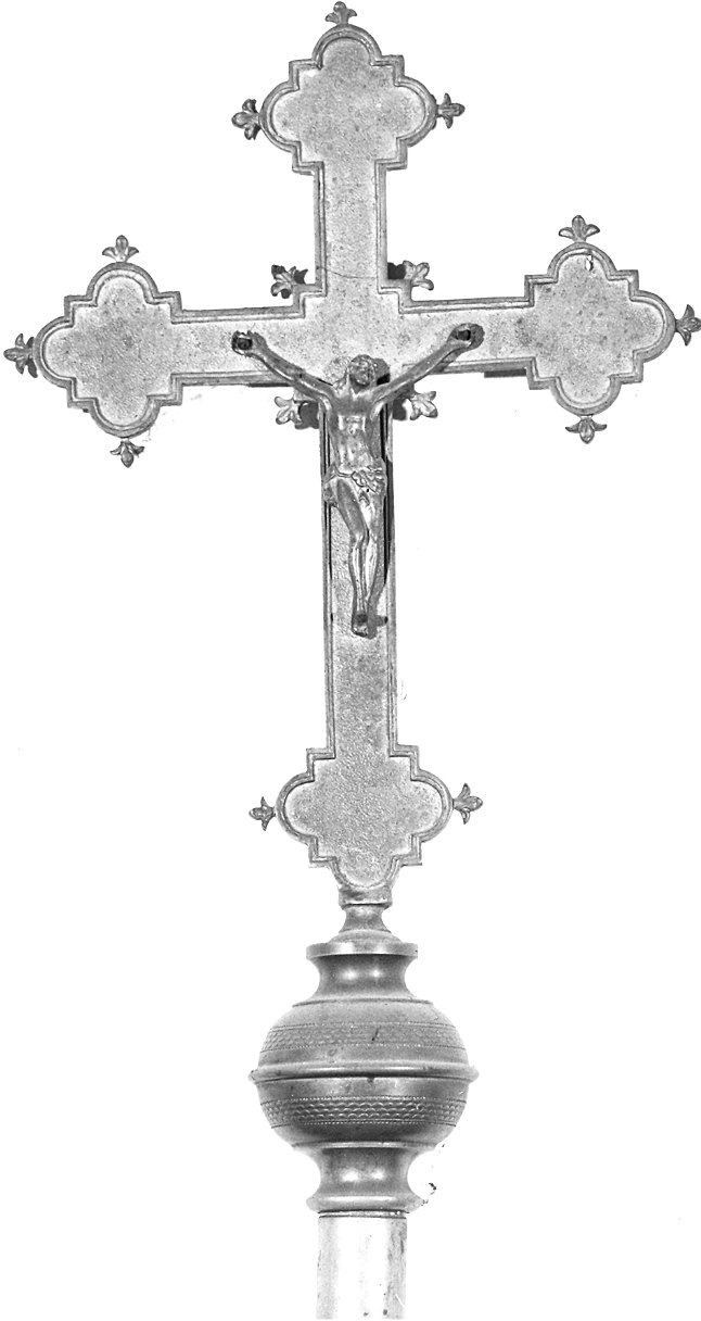 croce processionale - produzione emiliana (prima metà sec. XX)