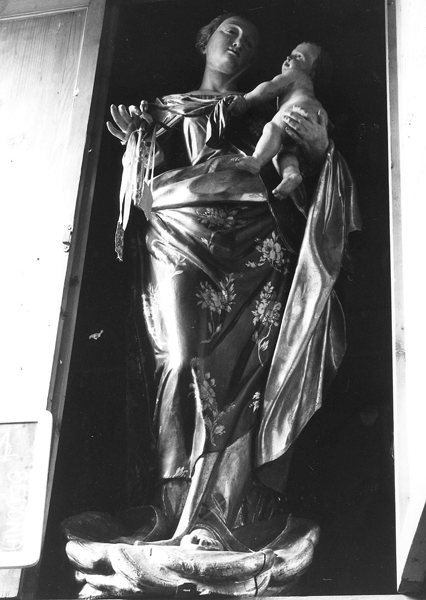 Madonna del Carmelo con Bambino (statua) - ambito emiliano-ligure (fine sec. XVII)