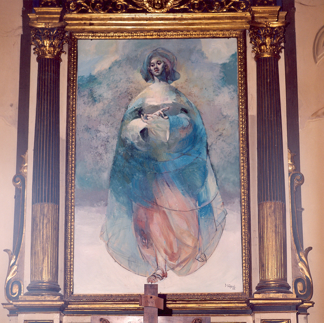 Madonna della Neve (dipinto) di Tessoni Luigi (sec. XX)