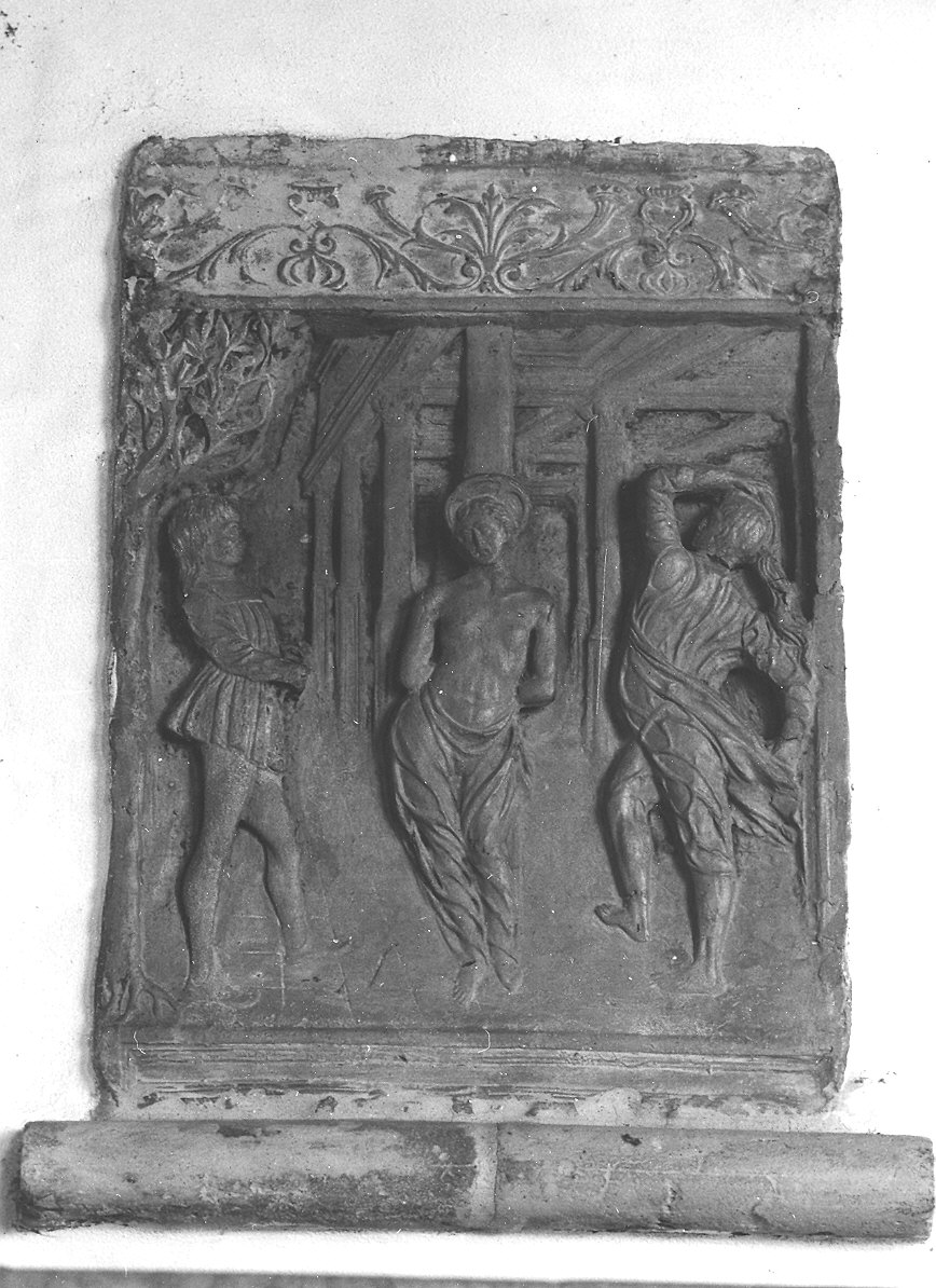 flagellazione di Cristo (formella) - produzione Italia settentrionale (fine sec. XIX)