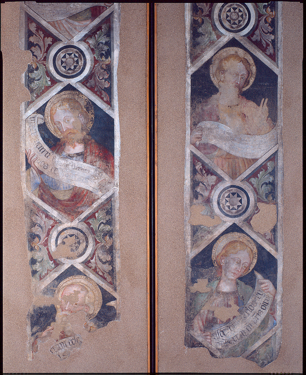 busti di profeti (dipinto, frammento) di Maestro di Santa Caterina (ultimo quarto sec. XIV)