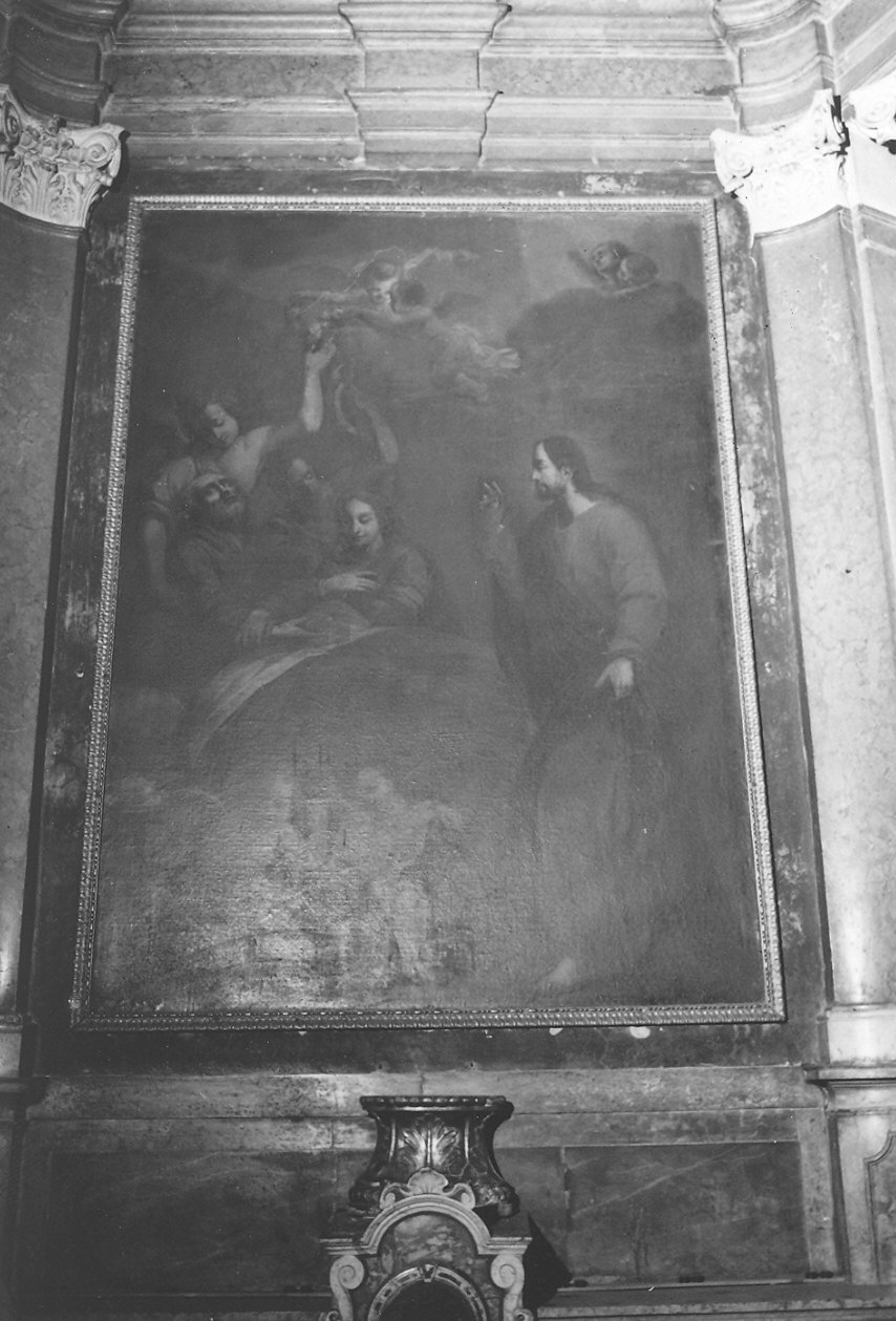 morte di San Giuseppe (dipinto) di Bernabei Alessandro (inizio sec. XVII)