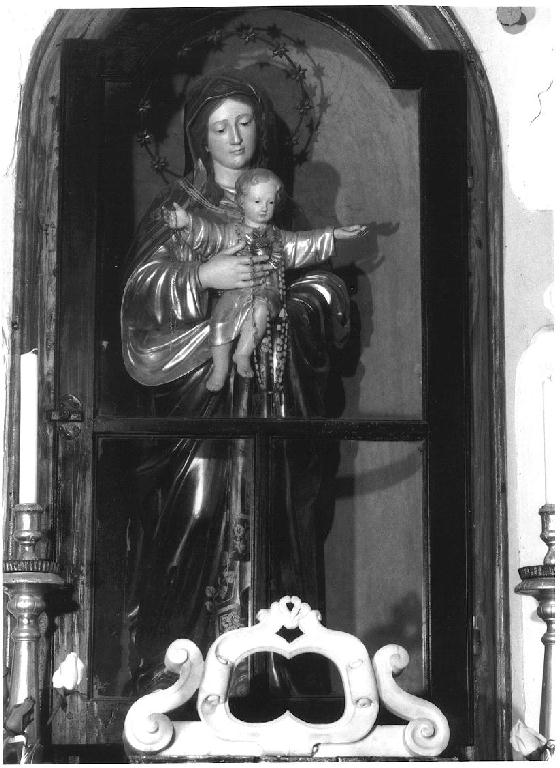 Madonna del Rosario (statua) - ambito parmense (fine/inizio secc. XVIII/ XIX)