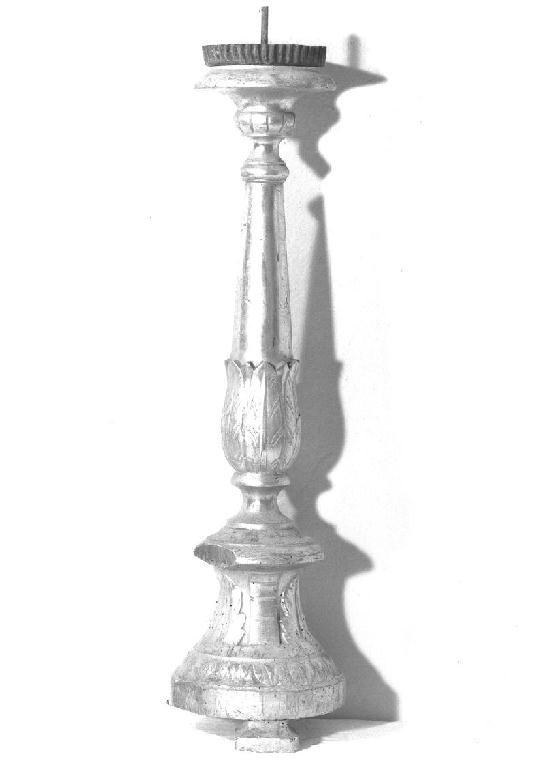 candeliere d'altare, serie - ambito parmense (fine/inizio secc. XVIII/ XIX)