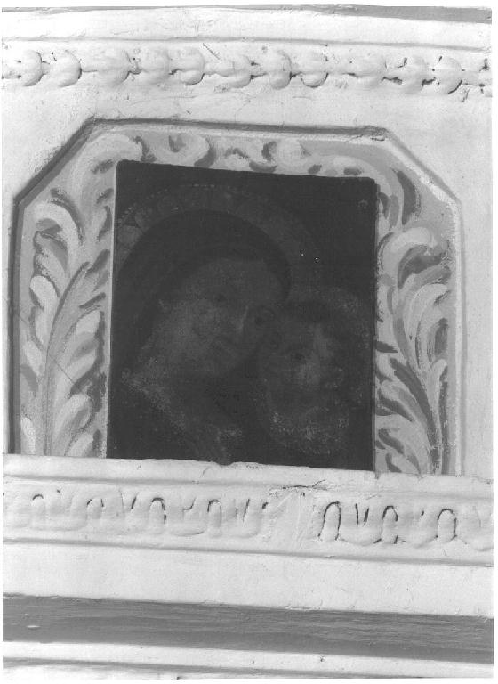 Madonna con Bambino (dipinto, frammento) - ambito emiliano (fine/inizio secc. XV/ XVI)
