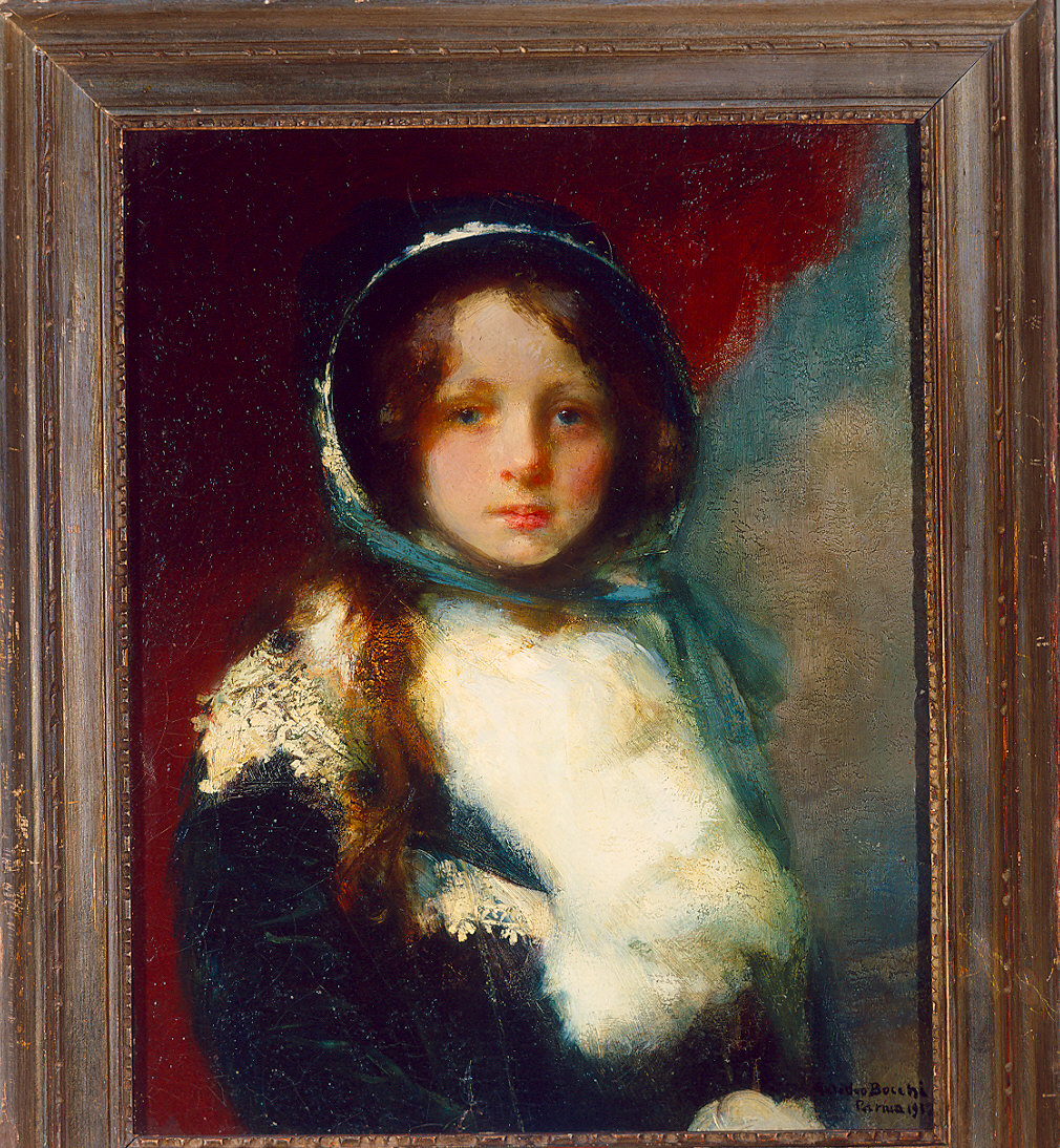 Ritratto di Bianca bambina (dipinto) di Bocchi Amedeo (sec. XX)