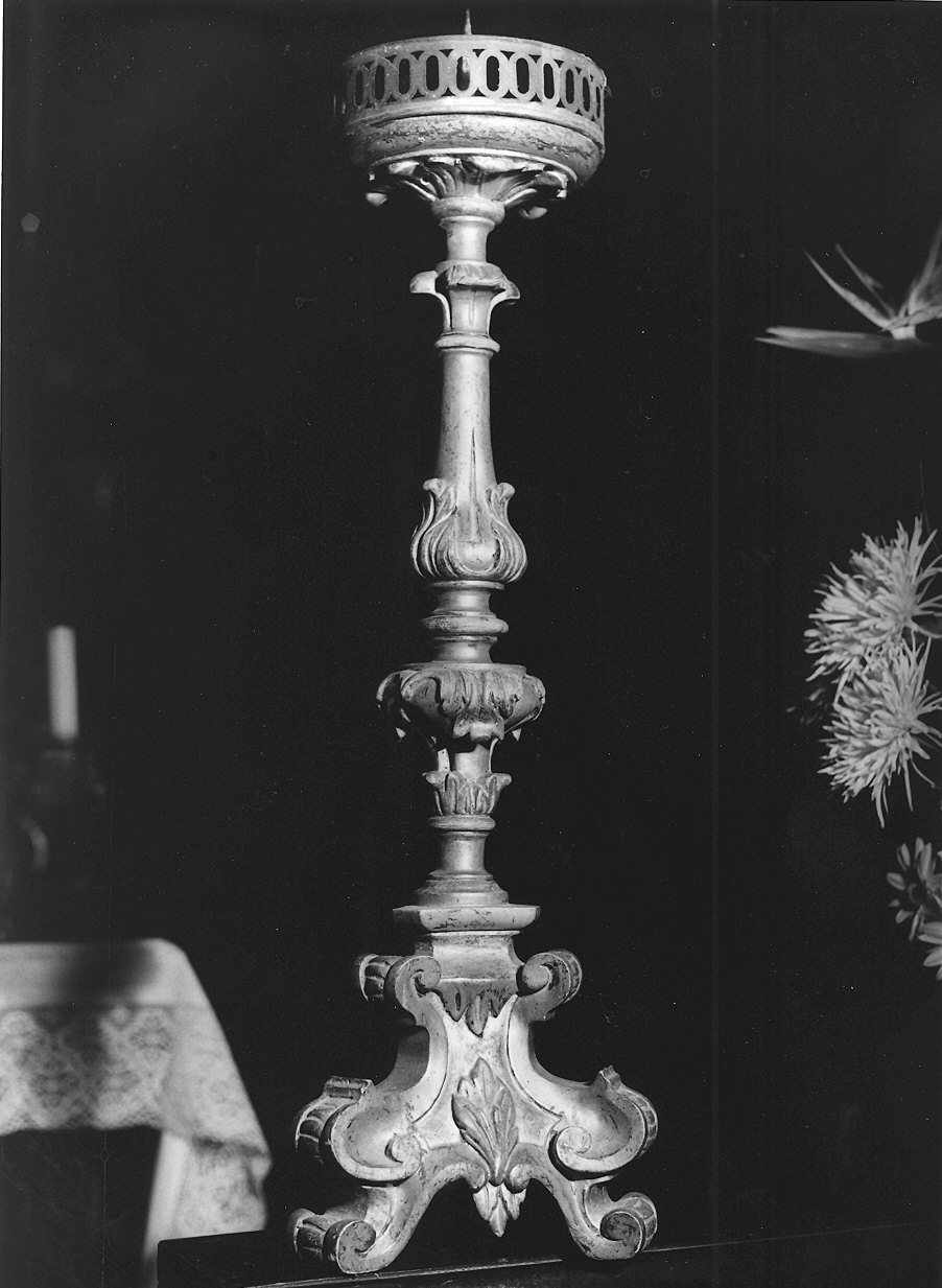 candeliere d'altare, serie - ambito parmense (terzo quarto sec. XVIII)