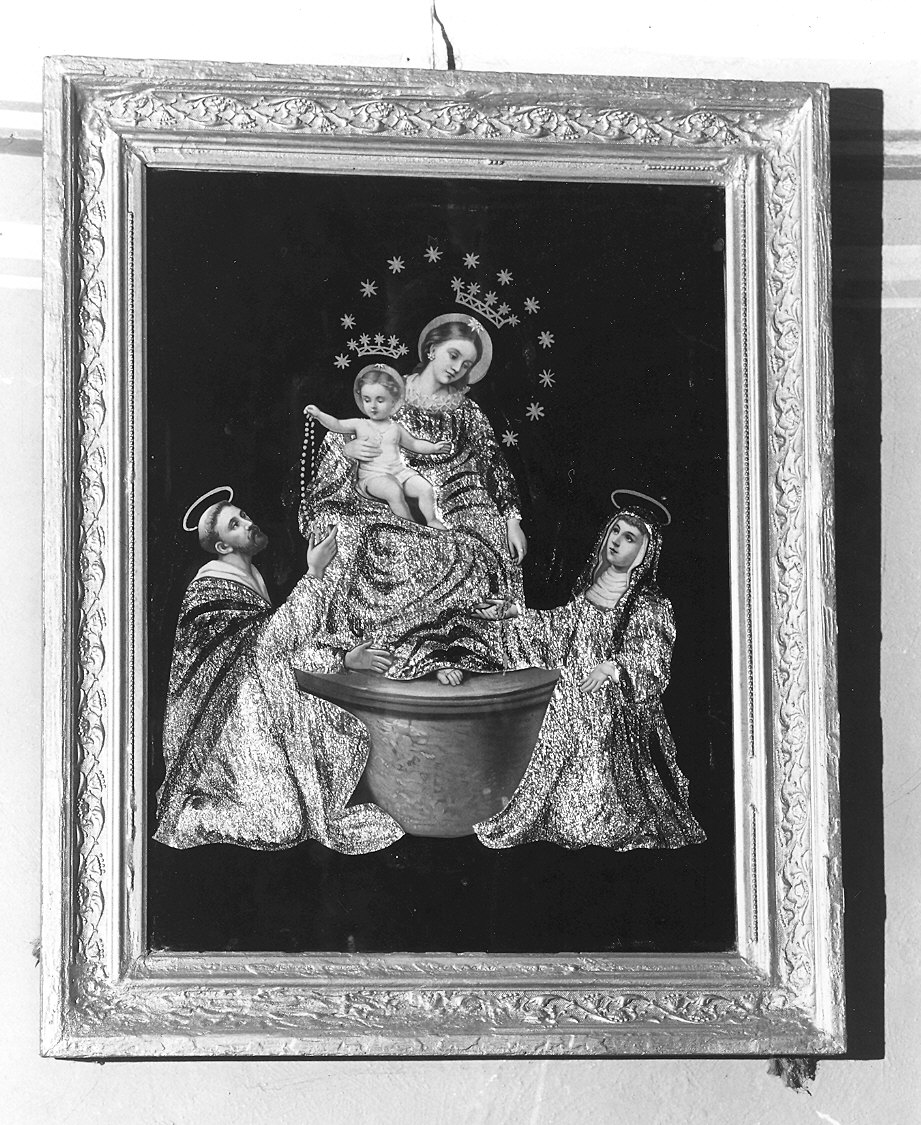 Madonna del Rosario (ex voto) - ambito italiano (secc. XIX/ XX)