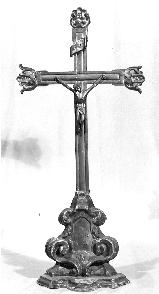 croce d'altare - ambito parmense (seconda metà, seconda metà sec. XVIII, sec. XIX)