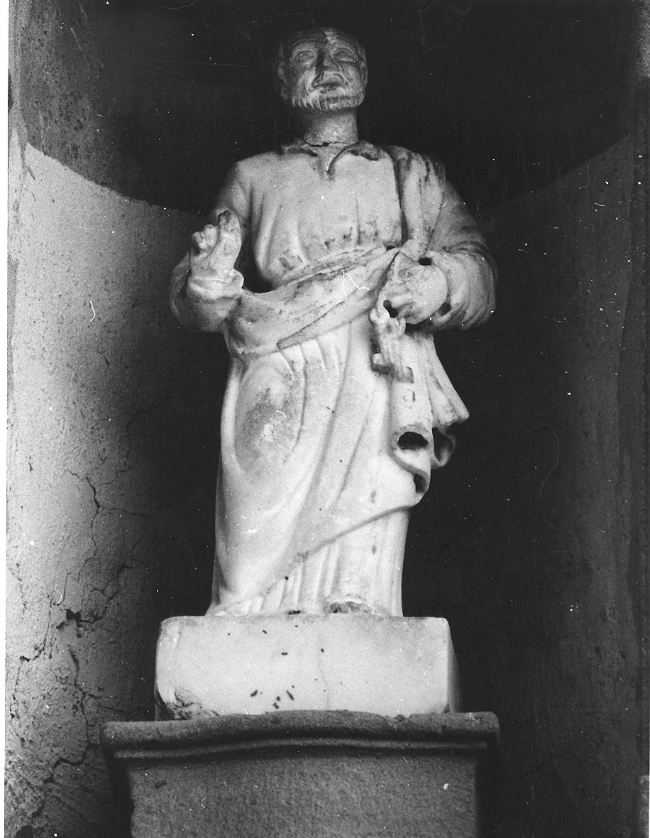 San Pietro Apostolo (statua) - ambito lunigianese (seconda metà sec. XVII)