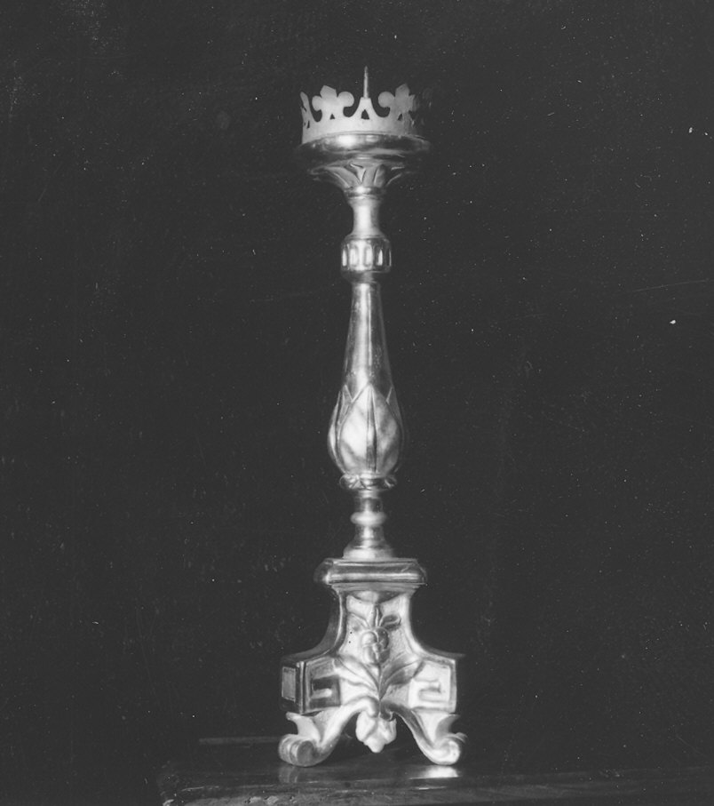 candeliere d'altare - ambito parmense (fine sec. XVIII)