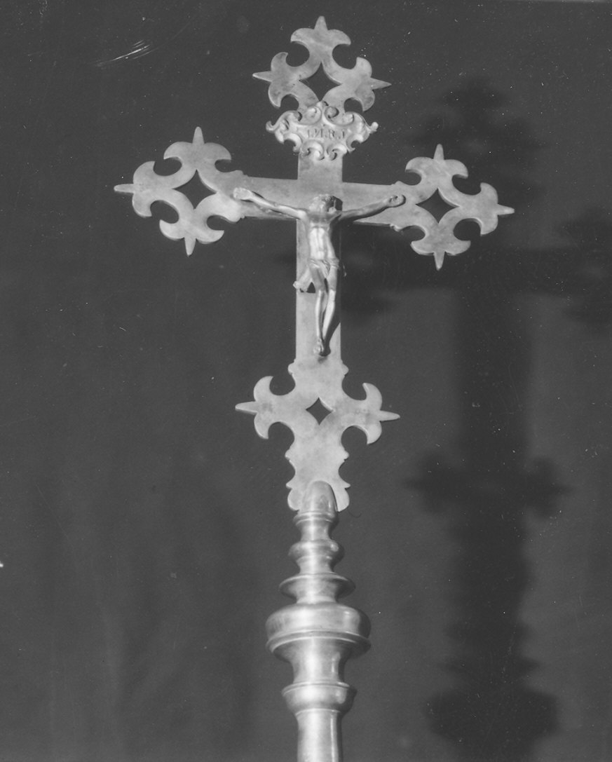 croce processionale - ambito parmense (fine/inizio secc. XV/ XVI, sec. XVIII)