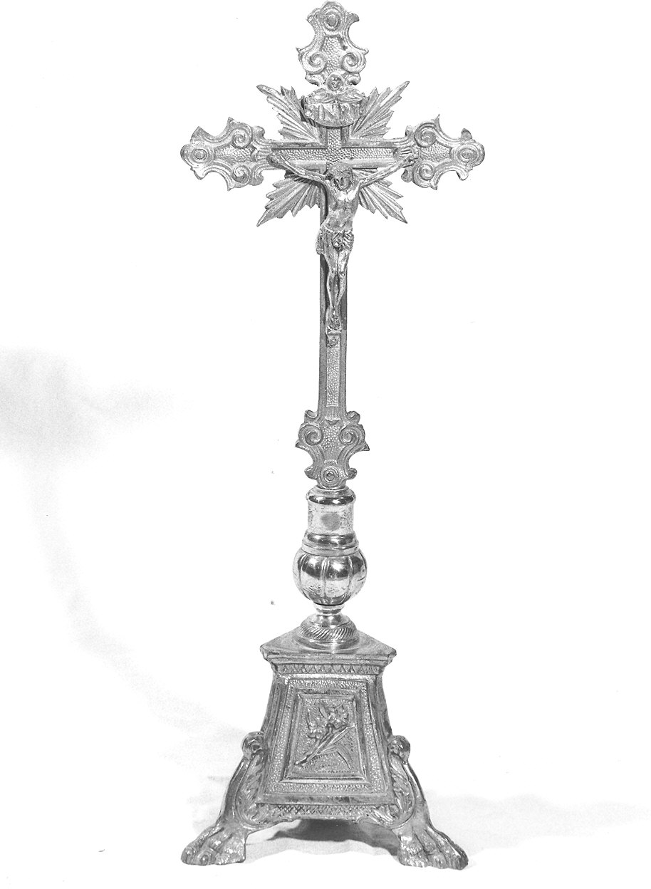 croce d'altare, elemento d'insieme - produzione Italia settentrionale (prima metà sec. XX)