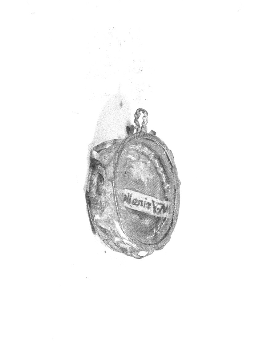 reliquiario a capsula - a medaglione - ambito parmense (sec. XVIII)