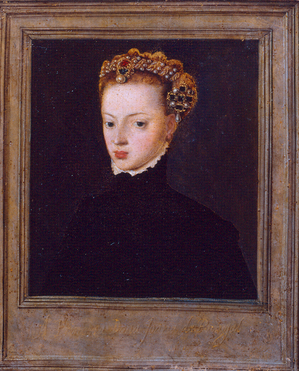 Principessa Giovanna d'Austria (dipinto, elemento d'insieme) - ambito fiammingo (sec. XVI)